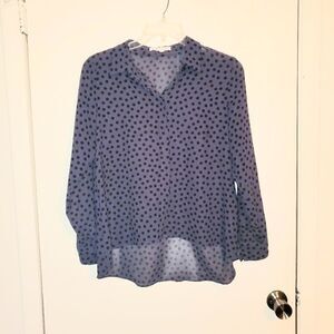 BCBGeneration Purple Polka-dot blouse